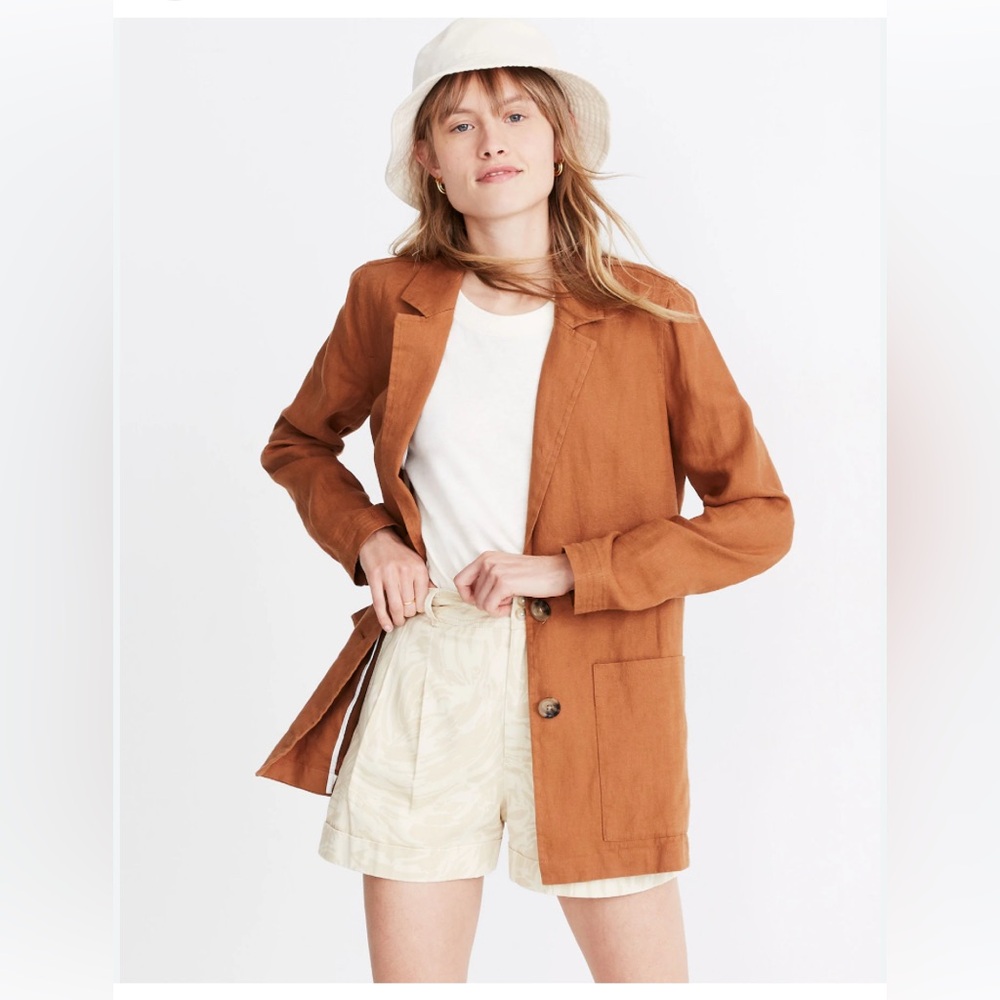 Madewell Linen Dorset Blazer Large